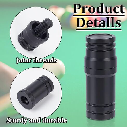 INFUNLY 3 Pair 3/8*10 Pin Stick Joint Protector 2.2"×0.8" Pool Joint Thread Cap Black Pool Cue Joint Protectors Plastic for Players Pool Billiard Cues Billiard Joint Protectors Protect Your Cue Stick in Saudi Arabia