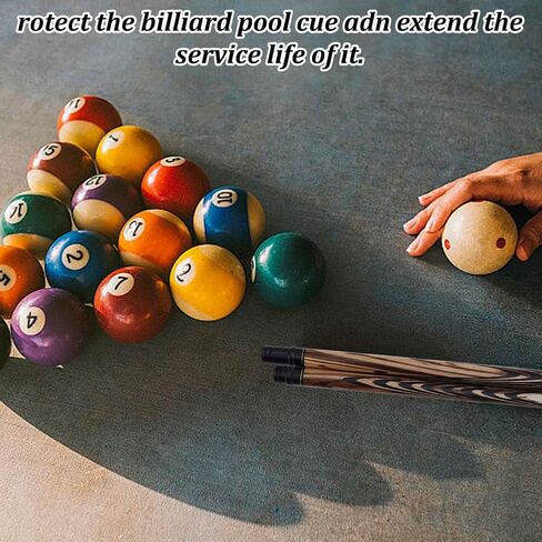 INFUNLY 3 Pair 3/8*10 Pin Stick Joint Protector 2.2"×0.8" Pool Joint Thread Cap Black Pool Cue Joint Protectors Plastic for Players Pool Billiard Cues Billiard Joint Protectors Protect Your Cue Stick in Saudi Arabia