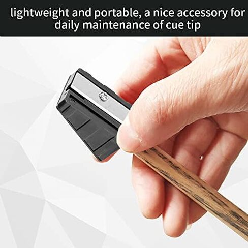 VGEBY 3PCS Billiards Pool Cue Tip Shaper Tool ، Tip Cue Tip Tipmer Shaper Tapper Repair Associal (Black) in Saudi Arabia