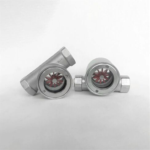 3/8" 1/2" 3/4" 1" -2" BSP Female Window Sight Glass Flow Indicator with Impeller 304 Stainless Steel Water Oil(3/4") in Saudi Arabia