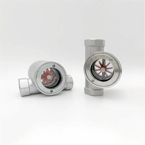 3/8" 1/2" 3/4" 1" -2" BSP Female Window Sight Glass Flow Indicator with Impeller 304 Stainless Steel Water Oil(3/4") in Saudi Arabia