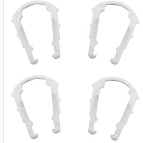 Fuel Line Retainer Clip | 1/2" inch Plastic Retaining Clip | Mechanic PACK of 4 | FC-800-040 | (Also fits select evap purge line clips)