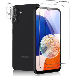 2 Pack Samsung Galaxy A15 5g Screen Protector With 2 Pack Fit For Samsung A15 Camera Lens Protector,Upgraded HD Tempered Glass, Touch Sensitive,Bubble Free,Case Friendly