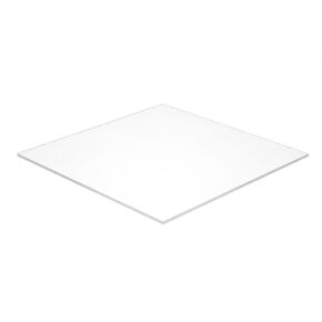 12" x 12" - 1/4" White Opaque Acrylic Plexiglass Sheet, Translucent 0% (3015) + FREE CUT TO SIZE