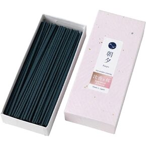 Asayu Japan Low Smoke Premium Sakura Cherry Blossom & Agarwood Incense Sticks Scent (40gr), Japanese Cherry Blossom Incense for Evening Relaxation. Smokeless Incense with Less Irritation, Non-Toxic
