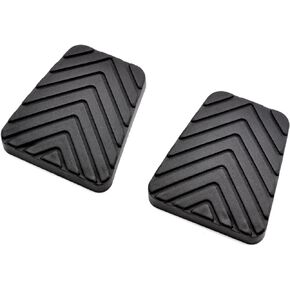 2X Brake Clutch Pedal Pad Cover Compatible for Hyundai Accent 2005-2011 Sonata 2001-2010 Santa Fe 2001-2012 Elantra 2000-2010 Rubber Pad Manual Replacement