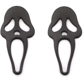 New 2X Funny Skull Ghost Car Emblem for Pirate Styling Car Fender Trunk Lid/Motorcycle/Bike Metal Badge Sticker (Black)