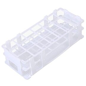 1 Piece Test Tube Rack Plastic Lab Test Tube Rack 21 Holes Detachable Lab Test Tube Rack Holder Centrifuge Tube Holder Centrifuge Tube Rack for 30mm Test Tubes, White