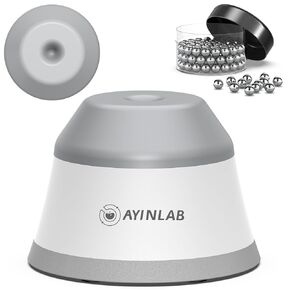 Mini Vortex Mixer, Lab Vortex Stirrer with Touch Function, Paint Mixer, Eyelash Adhesives, Tattoo Ink and Acrylic Paints Mixing with 1 Additional Replaceable Silicone Cap and 120 Mixing Balls
