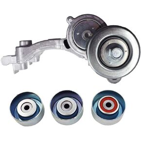 1T132P111P30 1660331040 1660431020 Drive Belt Tensioner & 3 Pulley Replacement for Toyota 4 Runner FJ Cruiser Tacoma Tundra V6