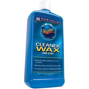 Meguiar's M5032 One Step Boat & RV Cleaner Liquid Wax 32 oz., pack of 6