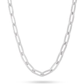 Pori Jewelry Sterling Silver Paperclip Chain Necklaces in 3mm, 3.5mm, 4mm, and 6mm Sizes, Available in Lengths 16"-36"