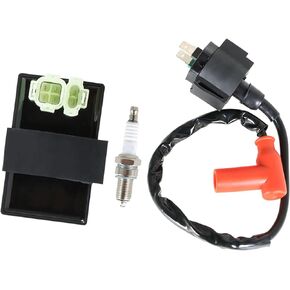 WFLNHB Ignition Coil Spark Plug CDI Box Replacement for Honda Foreman 400TRX400FW 1997-2003 / Replacement for Honda FourTrax Foreman 400 TRX400FW 1995-1996