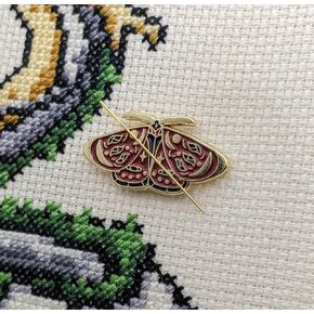 Scarlet Luna Moth Needle Minder