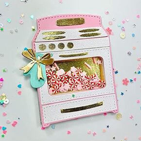 KSCRAFT Oven Shaker Metal Cutting Dies Stencils for DIY Scrapbooking/Photo Album Decorative Embossing DIY Paper Cards