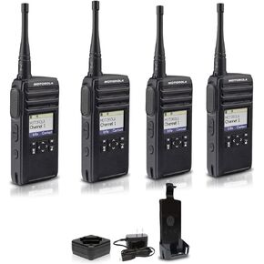 Motorola DTR700 Digital 2-Way Radio (50 Channels) (DTR700) (4-Pack)