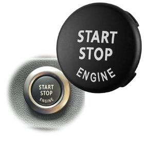 Car Engine Start Stop Switch Button Replace Cover for BMW 1 3 5 Series X1 X3 X5 X6 Z4 E Chassis E81 E87 E90 E91 E92 E93 E60 E84 E83 E70 E71 E72 E89 (Matte Red)