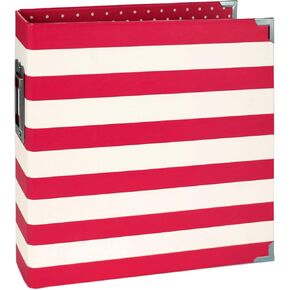 SIMPLE STORIES SNAP DESIGN BINDR6X8 RED STRIPE, One Size in Saudi Arabia