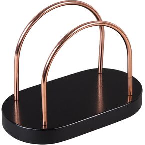 Creative Home Napkin Holder, Stand, Dispenser, 7 1/2" x 4" x 5 1/8"H, Black,50252