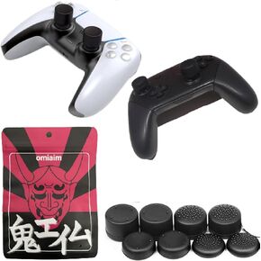 OniAim AIM Assist Thumbstick Grip Cover Joystick Cap for PS5, PS4, Xbox Series, PC Gamepads, Switch Pro Controller & Scuf Controller 4 Pairs (8pcs)