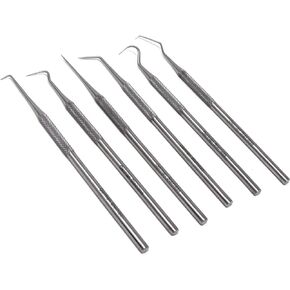 Set of 6 Stainless Steel Precision Micro Probe Set Combo, 5.5 inch Overall Length