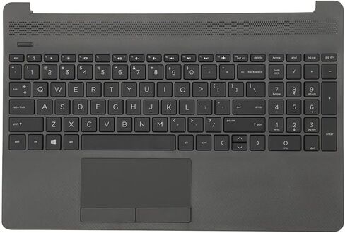 حافظة علوية بديلة للوحة اللمس مع مجموعة لوحة مفاتيح غير بإضاءة خلفية للكمبيوتر المحمول HP 250 255 256 G8 G9 15-DW M31099-001 AP2H8000E60 رمادي in Kuwait