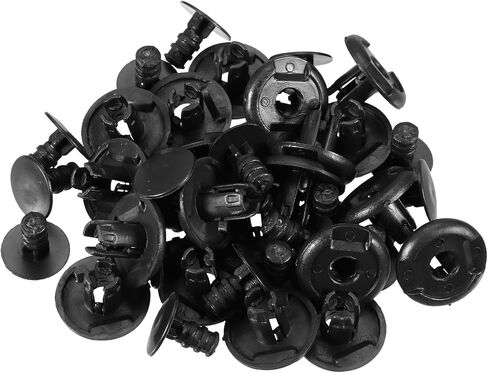 20 Pcs Fender Liner Clips Compatible for Honda, Durable Plastic Black Automotive Clips in Saudi Arabia