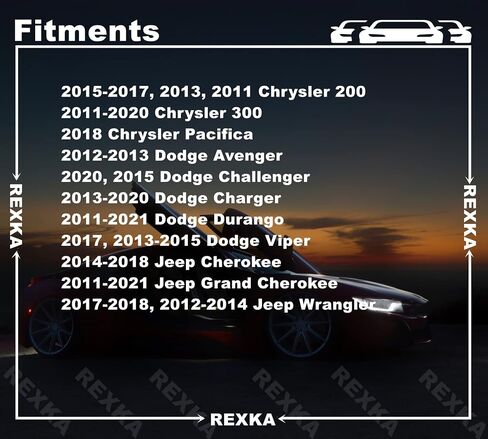 Rexka 30pcs Door Panel Retainer Clip 6509673AA for Jeep Dodge Ram Chrysler 200, Challenger, Cherokee, Durango, Grand Cherokee, Grand Cherokee L, Viper, Wrangler, Wrangler JK in Saudi Arabia