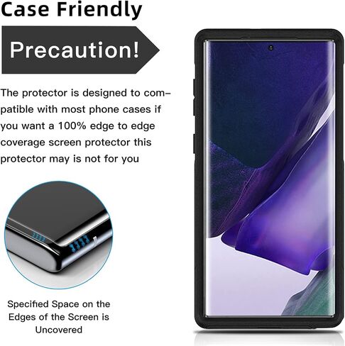 قطعتان من واقي شاشة الخصوصية الفائق لهاتف Galaxy S23، حافة منحنية ثلاثية الأبعاد من الزجاج المقسى بنسبة 100%، حماية من بصمات الأصابع والخدوش والتأثيرات HD in Kuwait