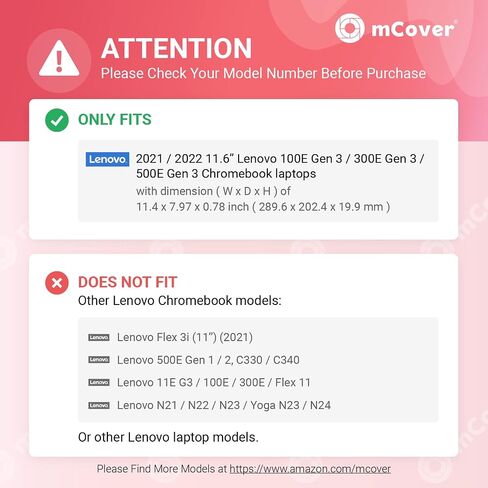 حافظة mCover Hybrid متوافقة فقط مع أجهزة الكمبيوتر المحمول 2021~2022 مقاس 11.6 بوصة Lenovo Chromebook 100E Gen 3 / 300E G3 / 500E G3 (غير متوافقة مع طرز Lenovo الأخرى) - أسود in Saudi Arabia