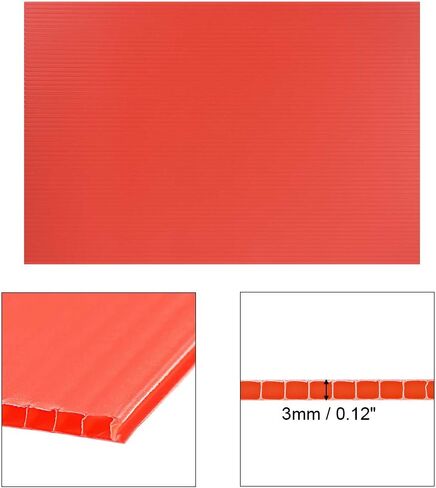 uxcell Corrugated Plastic Sheets,3mm Black Blank Yard Lawn Signs,8 Inch x 12 Inch,Waterproof Sign Blank Board 1pcs in Saudi Arabia