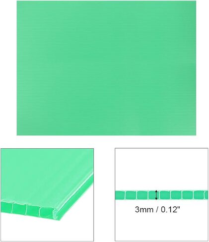 uxcell Corrugated Plastic Sheets,3mm Black Blank Yard Lawn Signs,8 Inch x 12 Inch,Waterproof Sign Blank Board 1pcs in Saudi Arabia