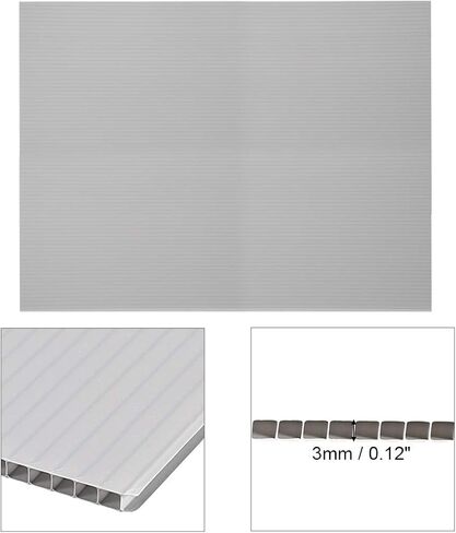 uxcell Corrugated Plastic Sheets,3mm Black Blank Yard Lawn Signs,8 Inch x 12 Inch,Waterproof Sign Blank Board 1pcs in Saudi Arabia