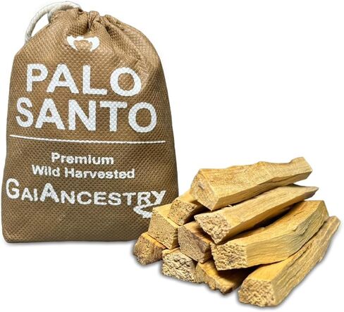 Gaiancestry | Organic Palo Santo Sticks from Ecuador - 100 grams, Premium Wild harvested, hand-picked, 100% natural, stress and anxiety relief. in Saudi Arabia