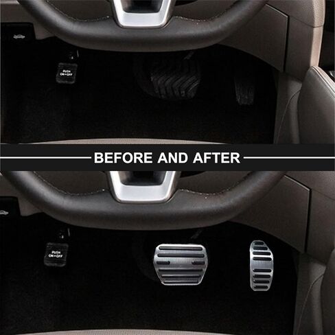 مجموعة وسادات دواسات القدم المضادة للانزلاق متوافقة مع Rogue X-Trail Kicks Qashqai Sentra، وأغطية دواسات الفرامل الألومنيوم والغاز in Kuwait