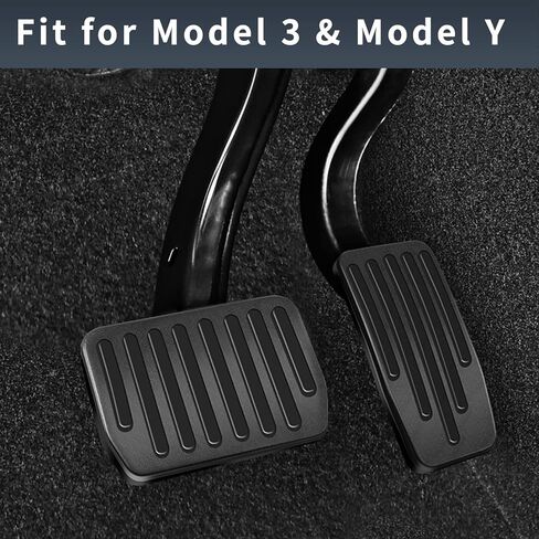 مجموعة وسادات دواسة القدم ذات الأداء غير القابل للانزلاق من الطراز 3 والموديل Y، وأغطية دواسات الفرامل الأوتوماتيكية المصنوعة من الألومنيوم (مجموعة من 2) in Kuwait