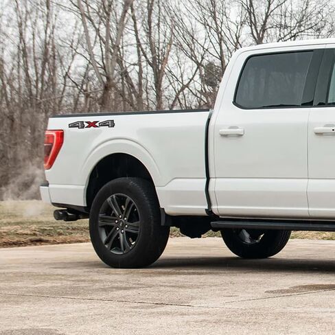 ملصقات لاصقة 4X4 قطعتان، استبدال شعارات ملحقات تزيين السيارات متوافقة مع Ford F-150 F-250 F-350 Tacoma Tundra Ram Silverado Truck Pickup SUV، مع ممسحة قطعة واحدة، أسود ورمادي in Saudi Arabia