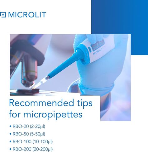 Micropipette Pipette Tips, Low-Retention and Clean-Release Hydrophobic Transfer Pipette Tips, Universal Fit Nonpyrogenic 1000 ul Plastic Pipette Tips, 480-Count, 1 Pack of 5 Racks in Saudi Arabia