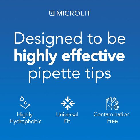 Micropipette Pipette Tips, Low-Retention and Clean-Release Hydrophobic Transfer Pipette Tips, Universal Fit Nonpyrogenic 1000 ul Plastic Pipette Tips, 480-Count, 1 Pack of 5 Racks in Saudi Arabia