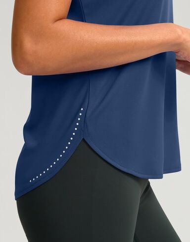 YYV Women's Workout Tank Tops Lightweight Sleeveless Workout Tops Loose Fit Yoga Athletic Running Shirts in Saudi Arabia