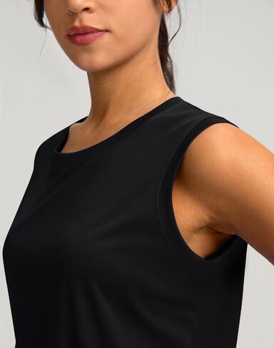 YYV Women's Workout Tank Tops Lightweight Sleeveless Workout Tops Loose Fit Yoga Athletic Running Shirts in Saudi Arabia