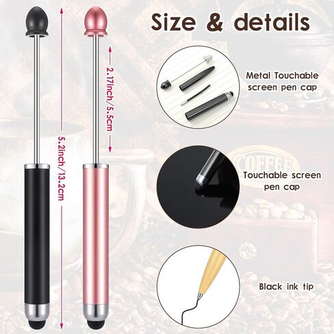 30 Pcs Plastic Beadable Pens 2 in 1 Stylus Bead Pen Empty Tube Floating Black Ink Bead Pens with 30 Pcs Black Refills for DIY Making Gift Kids Students Office School Supplies(Empty Tube) in Saudi Arabia