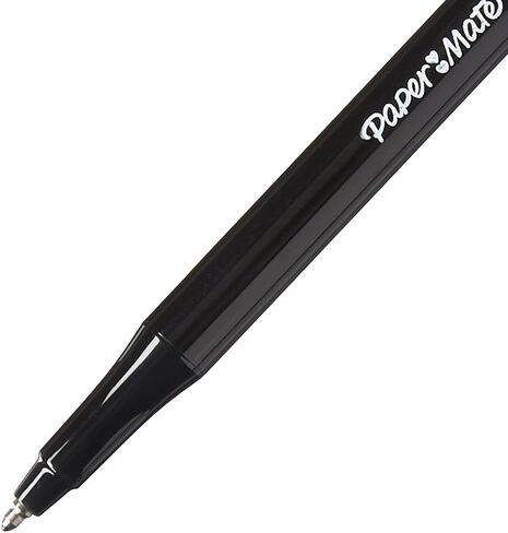 Papermate Erasermate Medium Point (1.0 mm) Black Erasable Ballpoint Pens (Pack of 12 Pens) in Saudi Arabia