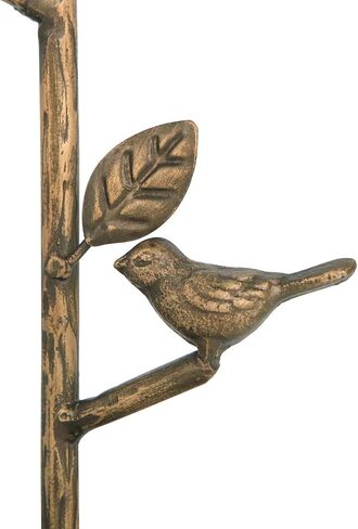 NIKKY HOME Vintage Bird Jewelry Holder Organizer Stand Cute Jewelry Rack With Metal Tray Tree Branch Display Tower for Ring Earrings Necklace Bracelet Watch, Antique Gold in Saudi Arabia