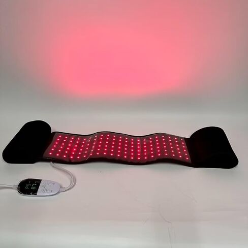 حزام العلاج بالضوء الأحمر، 2 في 1 LED العلاج بالضوء الأحمر والأشعة تحت الحمراء، وسادة مرنة يمكن ارتداؤها للجسم والظهر والكتف والذراع والركبة وتخفيف آلام العضلات العميقة in Kuwait