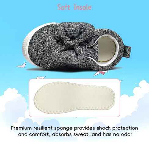 أحذية YIBLBOX الرياضية للفتيات الصغيرات خفيفة الوزن من القماش الكتاني، أحذية كاجوال لطيفة بعقدة على شكل فيونكة للمشي/الجري in Kuwait