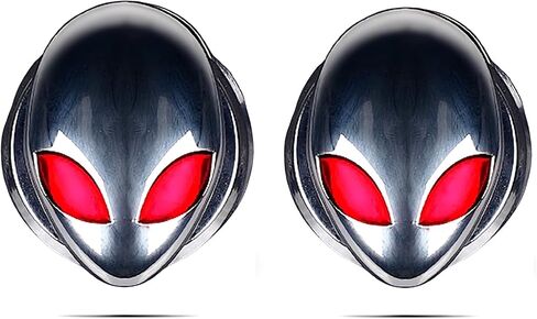 CB 2-Pack Push Start Button Cover, Cool Metal Decoration Protective Interior Accessories, Universal Car Chrome Pushbutton Cover Car Styling, 2 of Alien-Red Eyes in Saudi Arabia