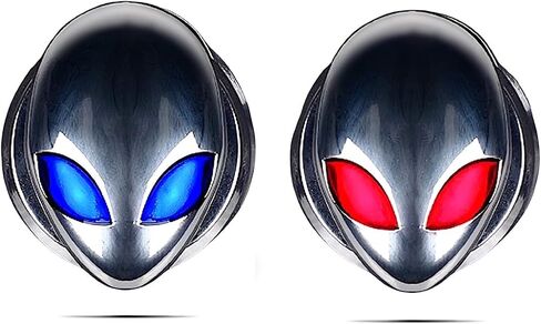 CB 2-Pack Push Start Button Cover, Cool Metal Decoration Protective Interior Accessories, Universal Car Chrome Pushbutton Cover Car Styling, 2 of Alien-Red Eyes in Saudi Arabia