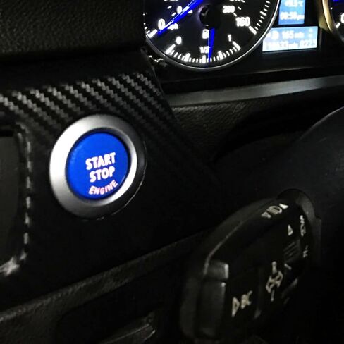 غطاء استبدال زر تشغيل محرك السيارة لسيارات BMW 1 3 5 Series X1 X3 X5 X6 Z4 E Chassis E81 E87 E90 E91 E92 E93 E60 E84 E83 E70 E71 E72 E89 (أحمر مطفي) in Kuwait