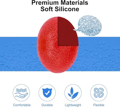 supregear Hand Exercise Ball, 5Pcs Hand Grip Strength Trainer Squeeze Balls for Hand Flexibility Recovery Sports Massage Rehabilitation Grip Strength Ball Hand Wrist Trainer with Different Hardness in Kuwait